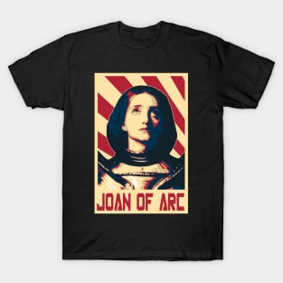 Joan Of Arc Jeanne D'Arc Retro Propaganda T-Shirt